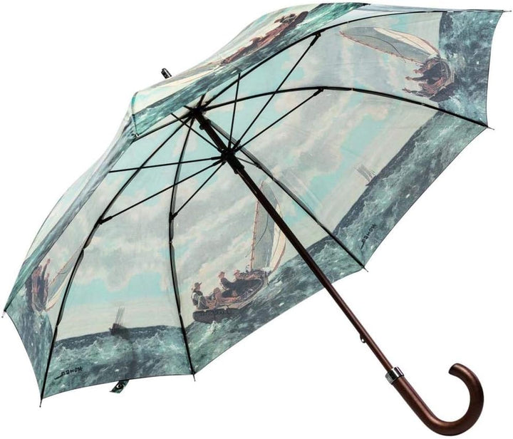 LUCKYWEATHER Regenschirm Stockschirm Damen/Herren Motiv Breezing Up I Stockregenschirm gross und sta