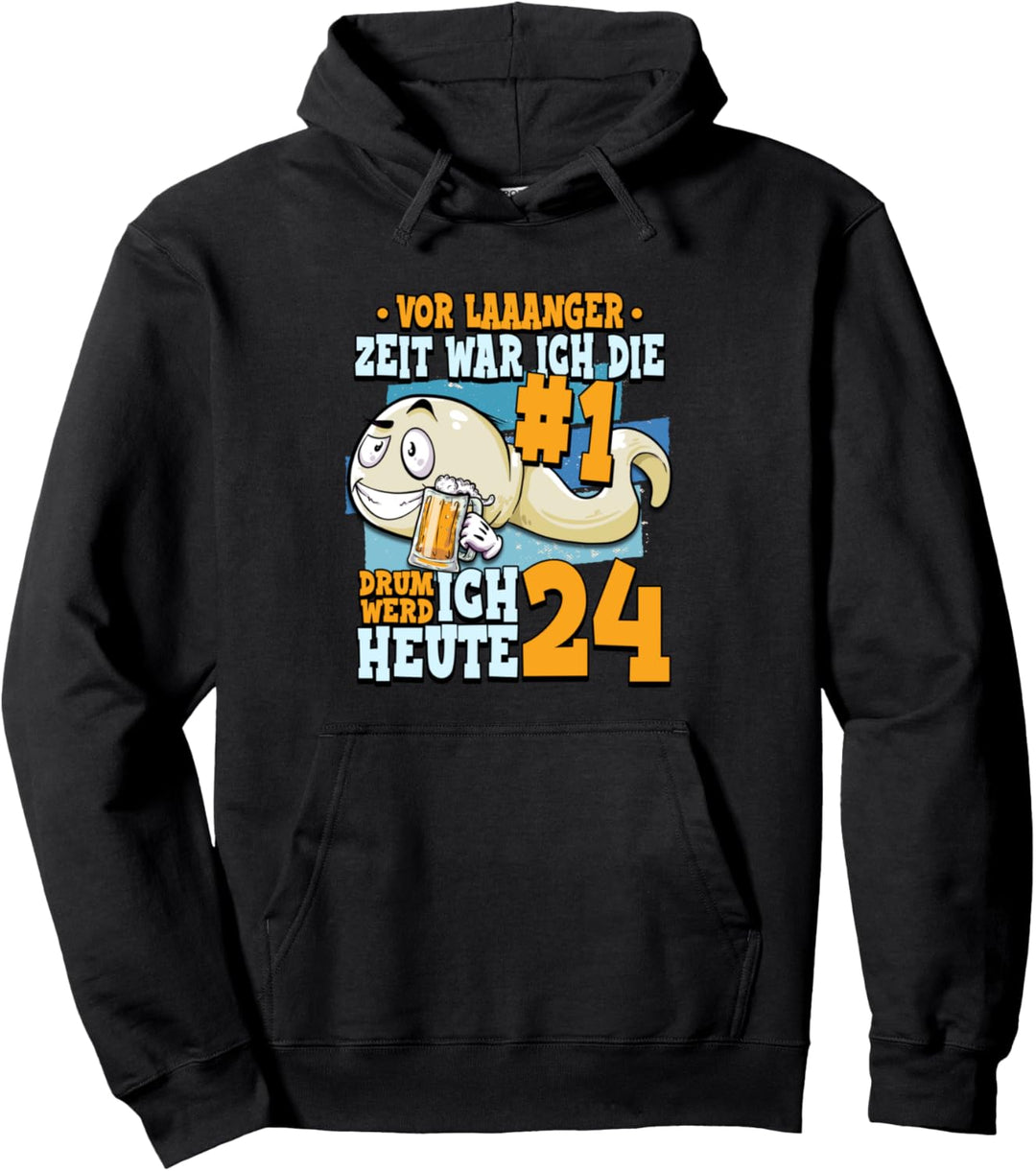 Lustig 24. Geburtstag Pullover Hoodie