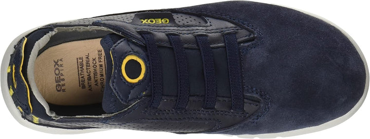 Geox Boy's J Aeranter Chukka Boot 30 EU Navy Ochreyellow, 30 EU Navy Ochreyellow