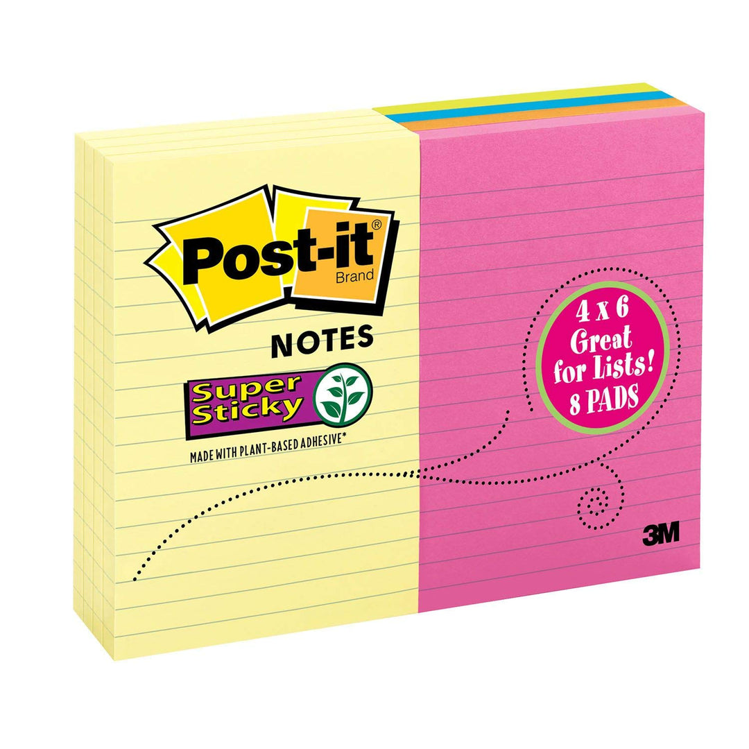 Post-it Notes Super Sticky, 4x6 in