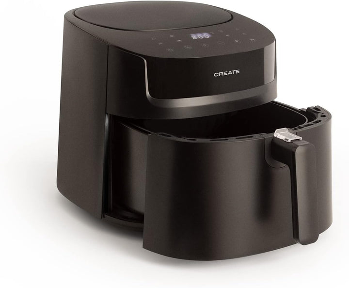 CREATE/FRYER AIR PRO LARGE/Heissluftfritteuse 6.2L Schwarz/Mit Timer, Monitor LCD, praktisch, einfac