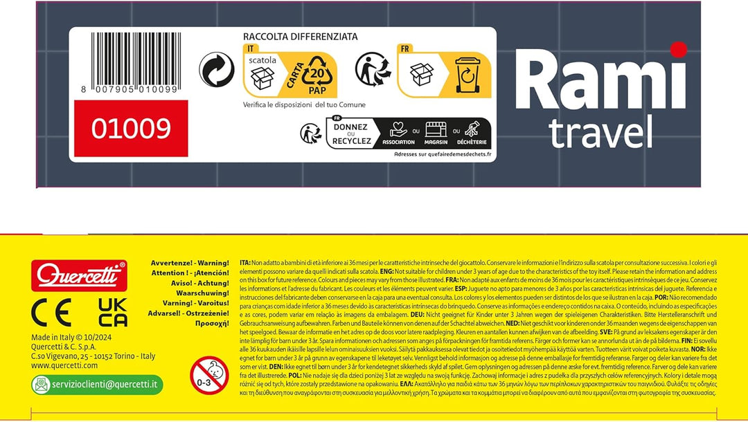 Quercetti Rami Travel, Innovatives Spielzeug für Kinder 5 Jahre, fördert Computational Thinking & Lo