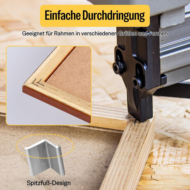 meite V-Nägel Typ 10,3 mm für Hartholz, 7 mm Länge V-Nägel für Bilderrahmen-Verbinder V1015B, Druckl