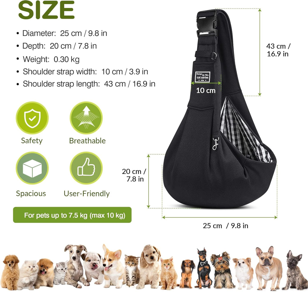ALLSOPETS Tragbare Hundetragetasche Reisen Haustiertaschen Katzentragetasche Haustiere Welpen Kleine