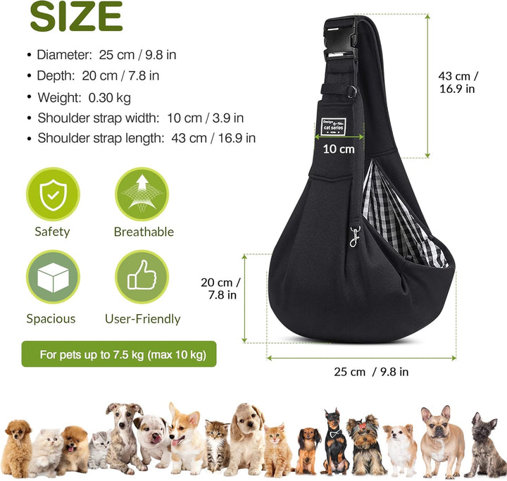 ALLSOPETS Tragbare Hundetragetasche Reisen Haustiertaschen Katzentragetasche Haustiere Welpen Kleine
