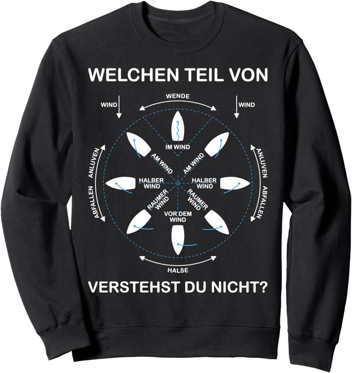 Manöverkreis Segeln | Lustiges Boot, Schiff & Yacht Sweatshirt