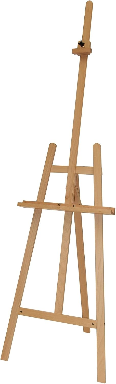 Paintersisters Staffelei PORTO 57x193 Buchenholz mit Malauflage Leinwände bis 106cm, Studio-Staffele