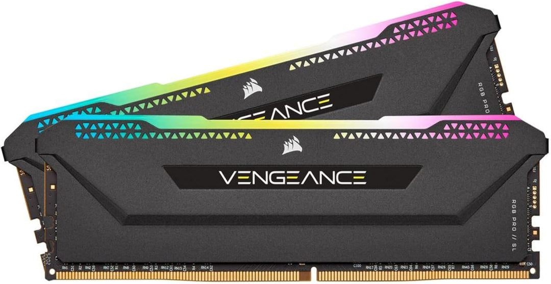 Corsair VENGEANCE RGB PRO SL 16GB (2x8GB) DDR4 3600 (PC4-28800) C18 1.35V Optimized for AMD Ryzen -