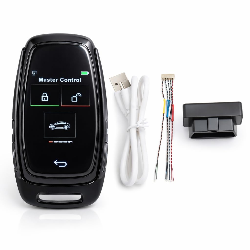 Auto Smart LCD Schlüssel, Auto Touchscreen 5.0 Verbindung Keyless Entry Touch für One Button Start M
