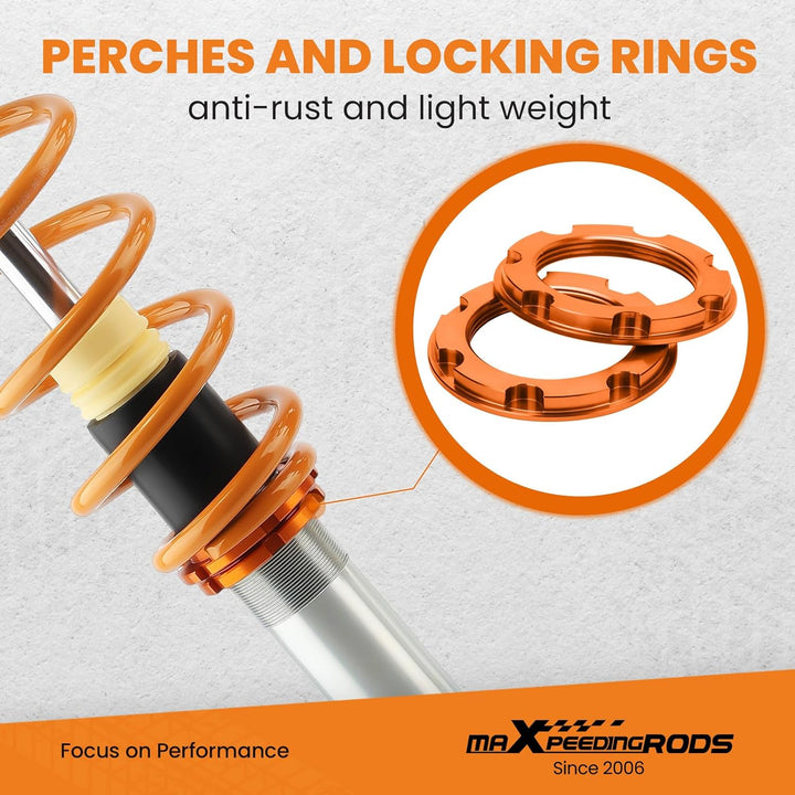 maXpeedingrods Gewindefahrwerk für GOLF 5 für PASSAT 3C /3CC für A3 8P Coilover