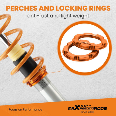 maXpeedingrods Gewindefahrwerk für GOLF 5 für PASSAT 3C /3CC für A3 8P Coilover