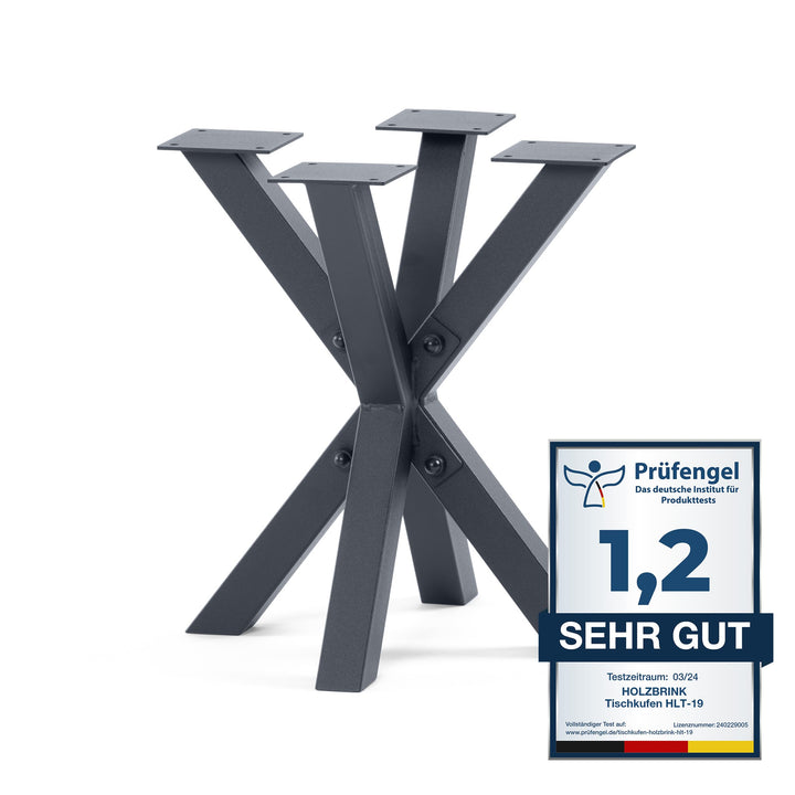 HOLZBRINK Tischbeine aus Metall, Tischgestell für Beistelltisch Computertisch Gartentisch, 40x40x43