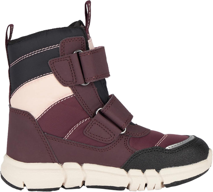 Geox Mädchen J Flexyper Girl B Ab Stiefeletten 28 EU Dk Burgundy, 28 EU Dk Burgundy