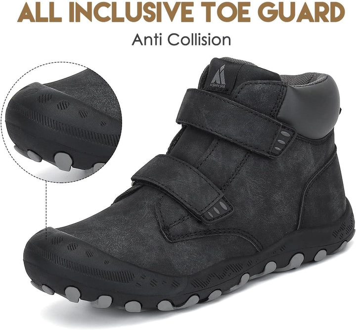 Mishansha Kinder Wanderschuhe Trekking Wanderstiefel Outdoor Trekkingschuhe 29 EU Schwarz, 29 EU Sch