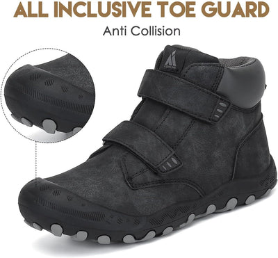 Mishansha Kinder Wanderschuhe Trekking Wanderstiefel Outdoor Trekkingschuhe 27 EU Schwarz, 27 EU Sch