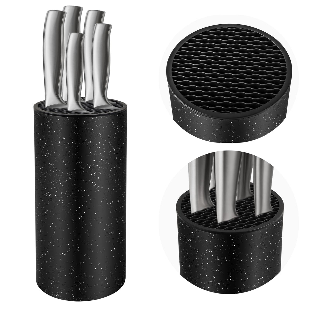 Messerblock Ohne Messer Schwarz Ninonly Universal Messerblock mit Flexiblen Bestückbar Multifunktion