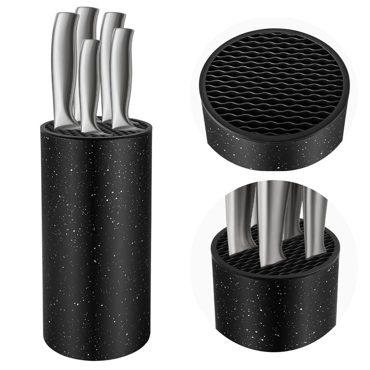 Messerblock Ohne Messer Schwarz Ninonly Universal Messerblock mit Flexiblen Bestückbar Multifunktion