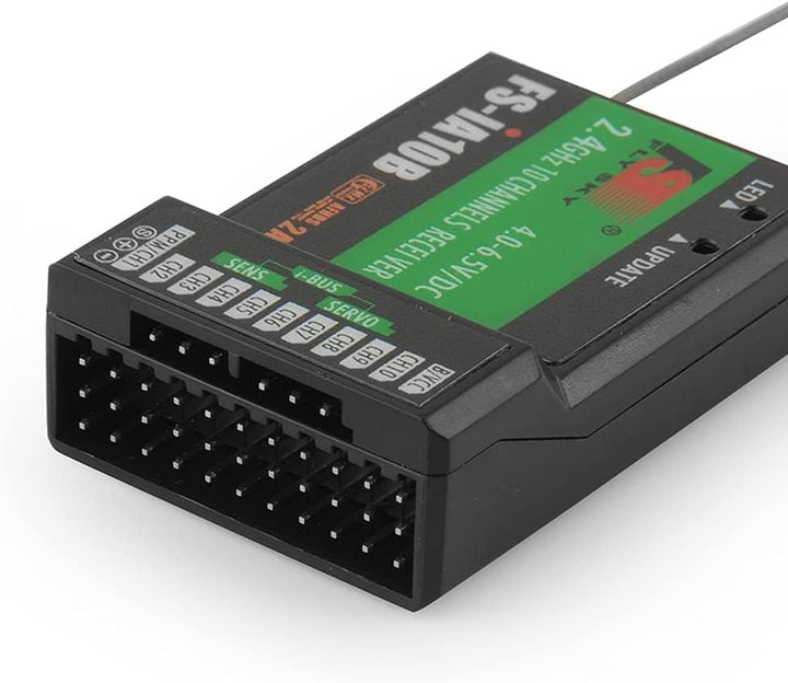 Yangers Flysky FS-IA10B Receiver, 10 Kanäle 2.4GHz AFHDS 2A RC Transmitter Receiver für RC Transmitt