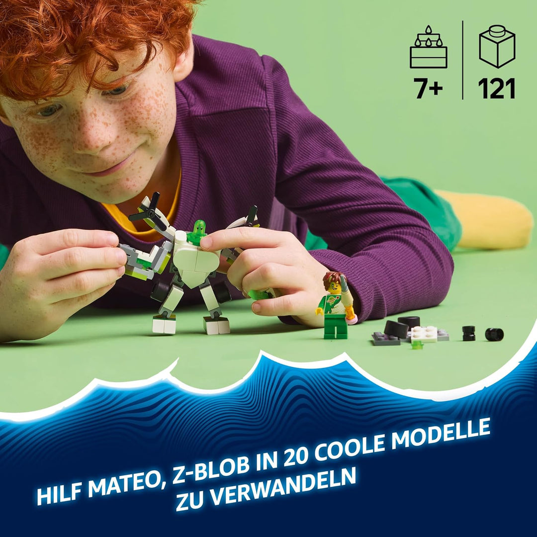 LEGO DREAMZzz Z-Blob's Roboter- und Fahrzeugabenteuer, 20-in-1 Spielzeug-Mech, für Mädchen und Junge