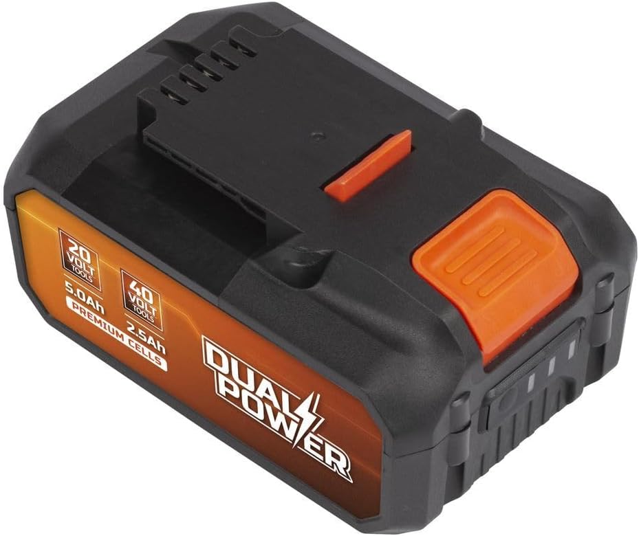 Powerplus Akku 2x20V 5.0/2.5Ah, für alle Powertools und Gartengeräte des Dual Power Sortiment und ka