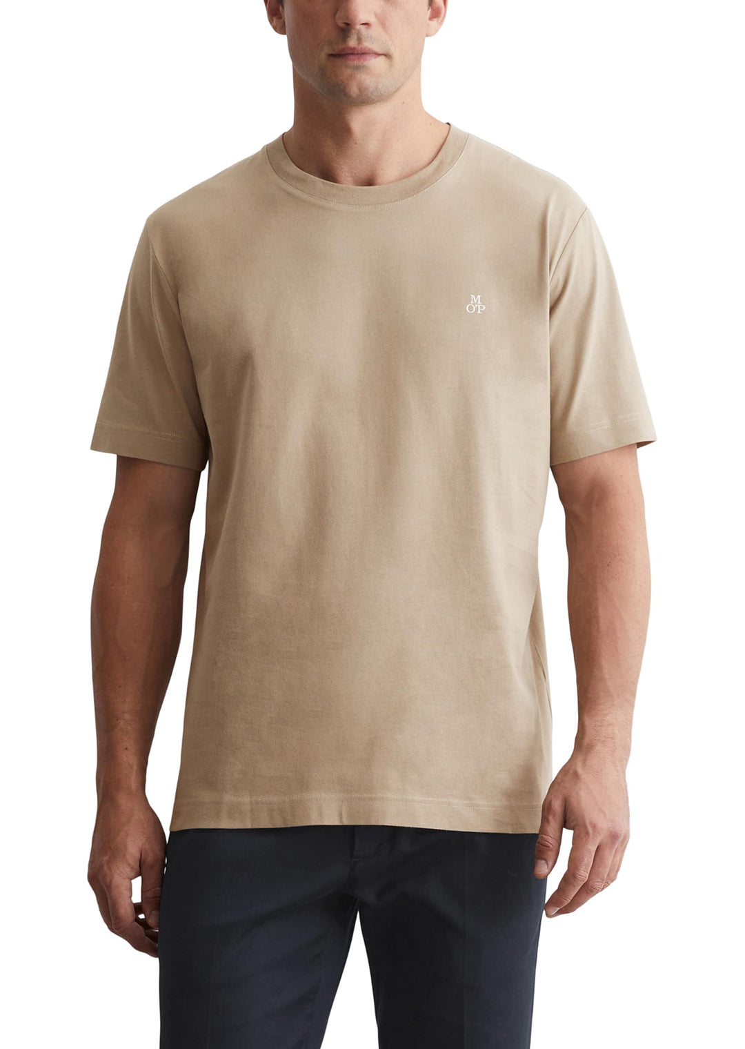 Marc O'Polo Herren T-Shirt aus Bio-Baumwolle Basic XS Charleston Gray, XS Charleston Gray
