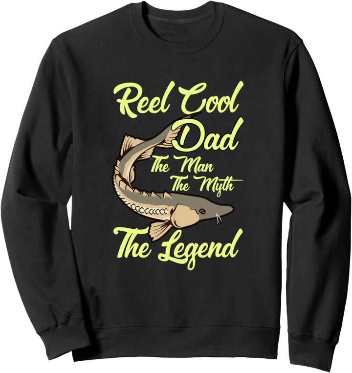 Angeln Papa Fischen Angler Vater Mann Myth Legend Sweatshirt