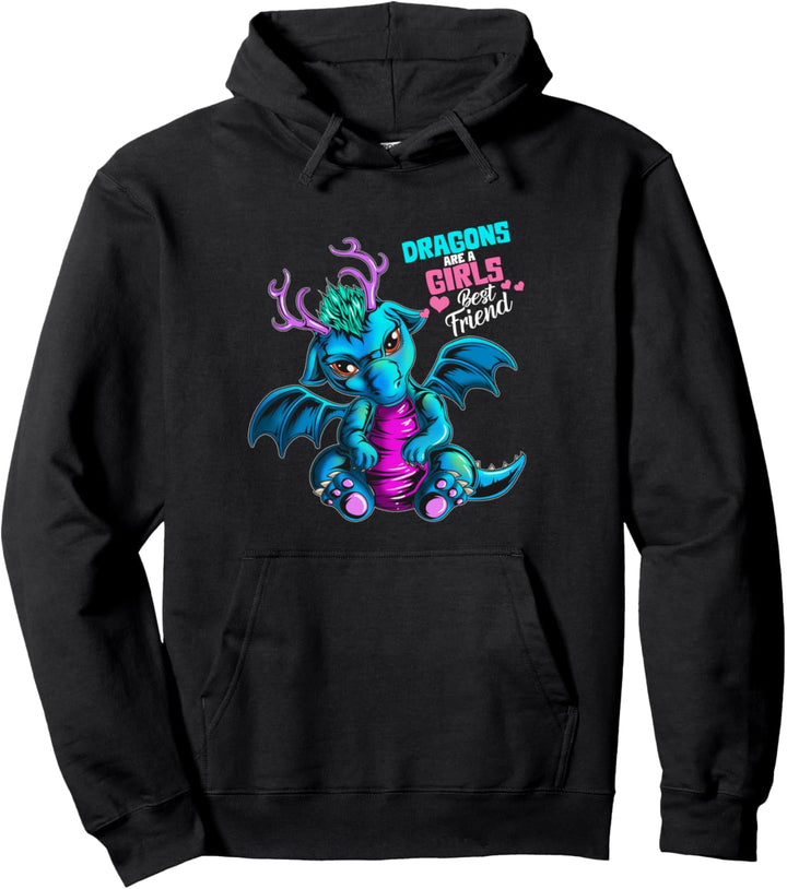 Drachenkostüm Mädchen Dragons Are A Girl's Best Friend Pullover Hoodie