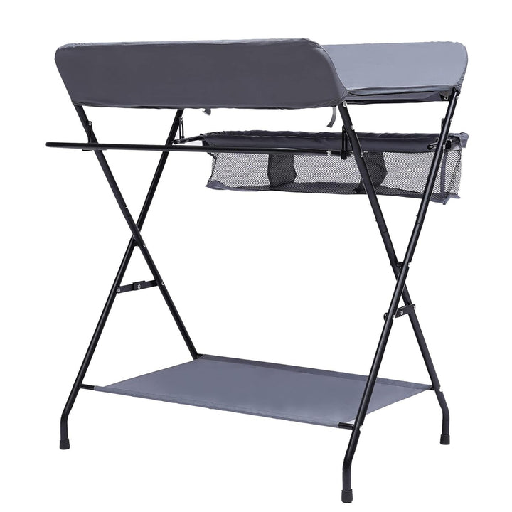 Baby Wickeltisch, Wickeltisch klappbarer mit herausnehmbarer Trennwand, 806396cm, ausgestattet mit r