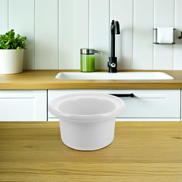 Ciieeo Keramik Innentopf für Slow Cooker und Reiskocher Weisser Slow Cooker Innen Schongarer mit Gle