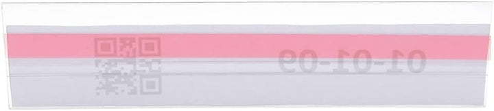 Etikettenhalter selbstklebend (mit verkürzter Rund nach vorne gebogener Vorderseite, 210x30mm) 210x3