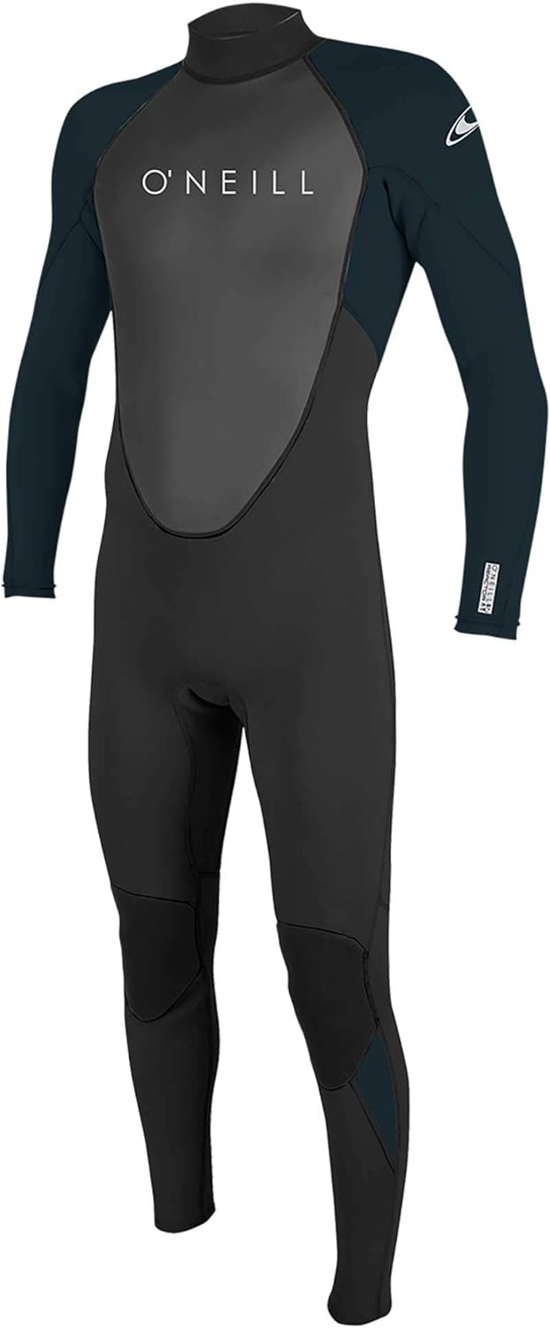 O'NEILL Herren Reactor-2 3/2mm Back Zip Full Wetsuit Neoprenanzug MT Black/Abyss, MT Black/Abyss