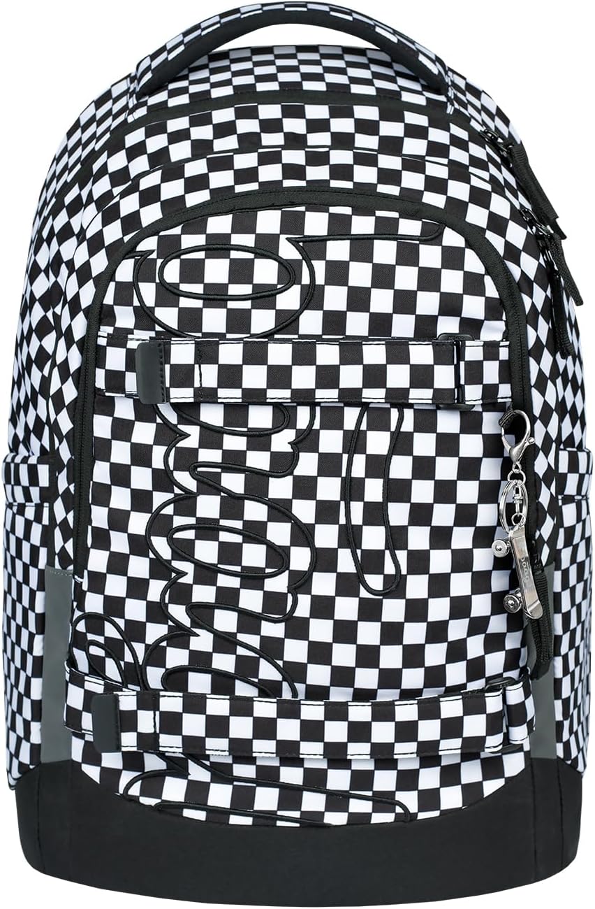 Baagl Schulrucksack für Jungen Mädchen Teenager - Skate Max - Skateboard Rucksack - Kinderrucksack m