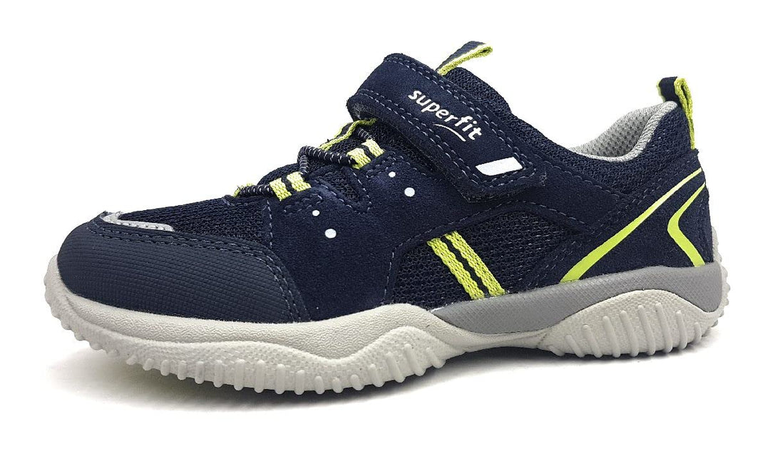 Superfit Storm Jungen Sneaker 33 EU Blau Hellgrün 8010, 33 EU Blau Hellgrün 8010