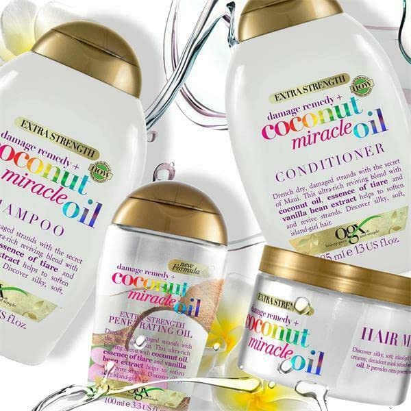 OGX Coconut Miracle Oil Extra Strength Penetrating Oil (100 ml), feuchtigkeitsspendendes Haaröl für