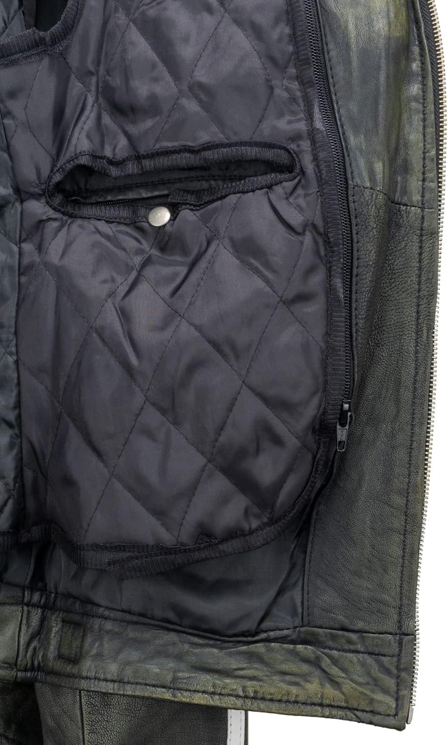 Urban Leather 58 LADIES Motorradjacke mit Schutzpolsterung, Breaker, XL, Dunkelgrau