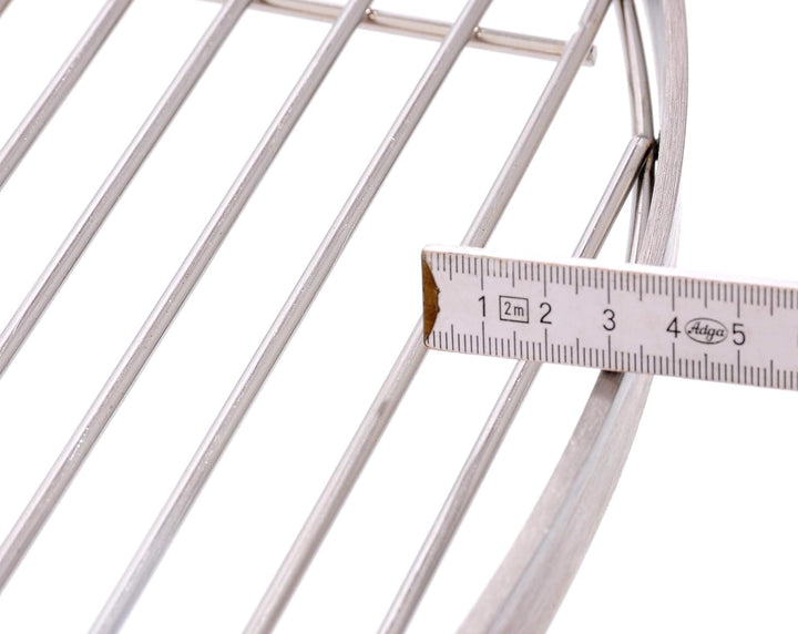 70 cm Grillrost Edelstahl für Schwenkgrill 3 Bein BBQ Grill Rost mit Kette 14 mm Stababstand