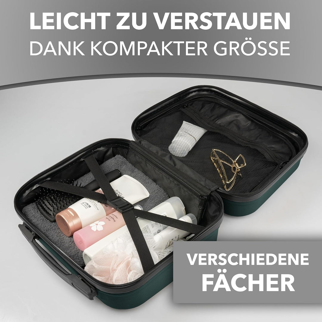 Xonic® Design Kosmetikkoffer aus ABS Hartschale – Robustes Beautycase als Handgepäck - Kosmetiktasch