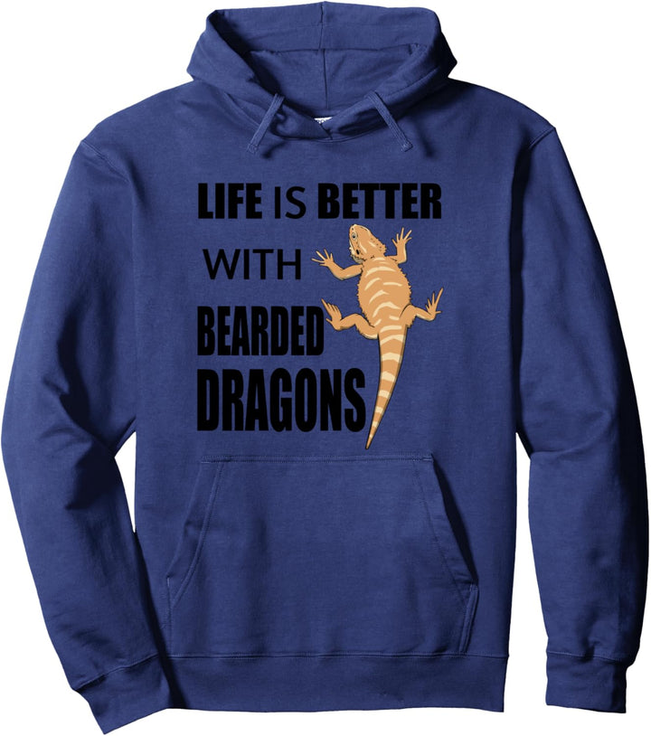 Bartagam Lustiger Spruch Reptilien Echse Pullover Hoodie