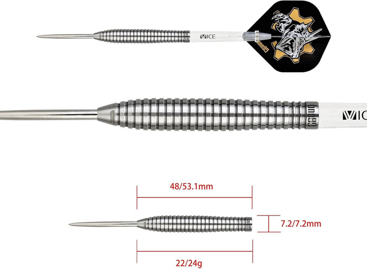 ONE80 Steel Darts R2 Revolution R2 Interchange Re-ptile 2,35 mm Point VHD Steeltip Dart Steeldart mi