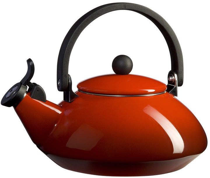 Le Creuset Zen Wasserkessel, Füllmenge: 1,6 l, Emaillierter Stahl, Kirschrot, 92009600060000, Kirsch