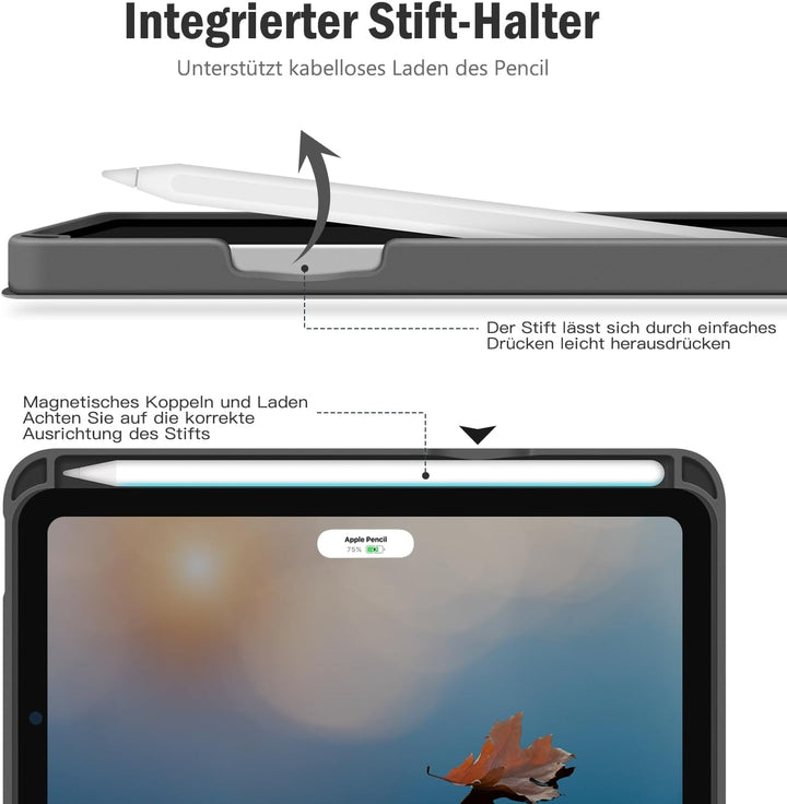Antbox Hülle für iPad Mini 6. Gen 2021 8.3 Zoll mit tstifthalter Apple Pencil Halter Auto Schlaf/Wac