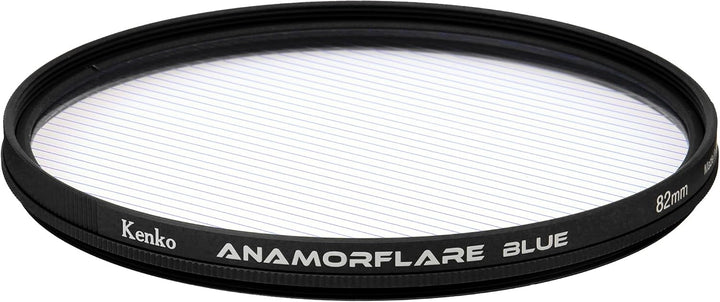 Kenko ANAMORFLARE Blue φ82mm, Strahlenförmiger Streulichteffekt-Filter, Drehbarer Rahmen, Hergestell