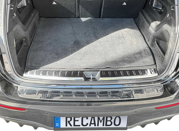 RECAMBO Ladekantenschutz Edelstahl kompatibel für Mercedes EQB | Typ X243 | BJ ab 2021 - Hochglanz p