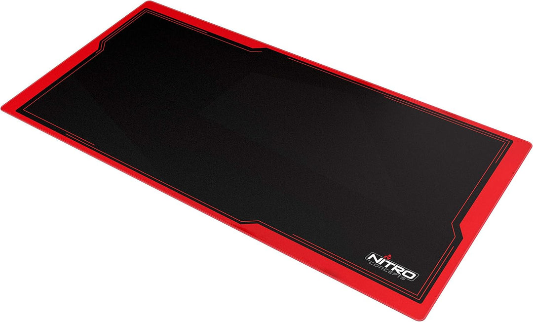 NITRO CONCEPTS XXL-Mauspad 1600 x 800 mm, Kanten ohne Fransen, grosses Gaming-Mauspad aus Mikrofaser