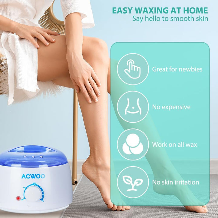 ACWOO Waxing Wachswärmer set, Waxing Set-Wachsmaschine Wachswärmer gerät, Waxing Maschine Set, Wachs