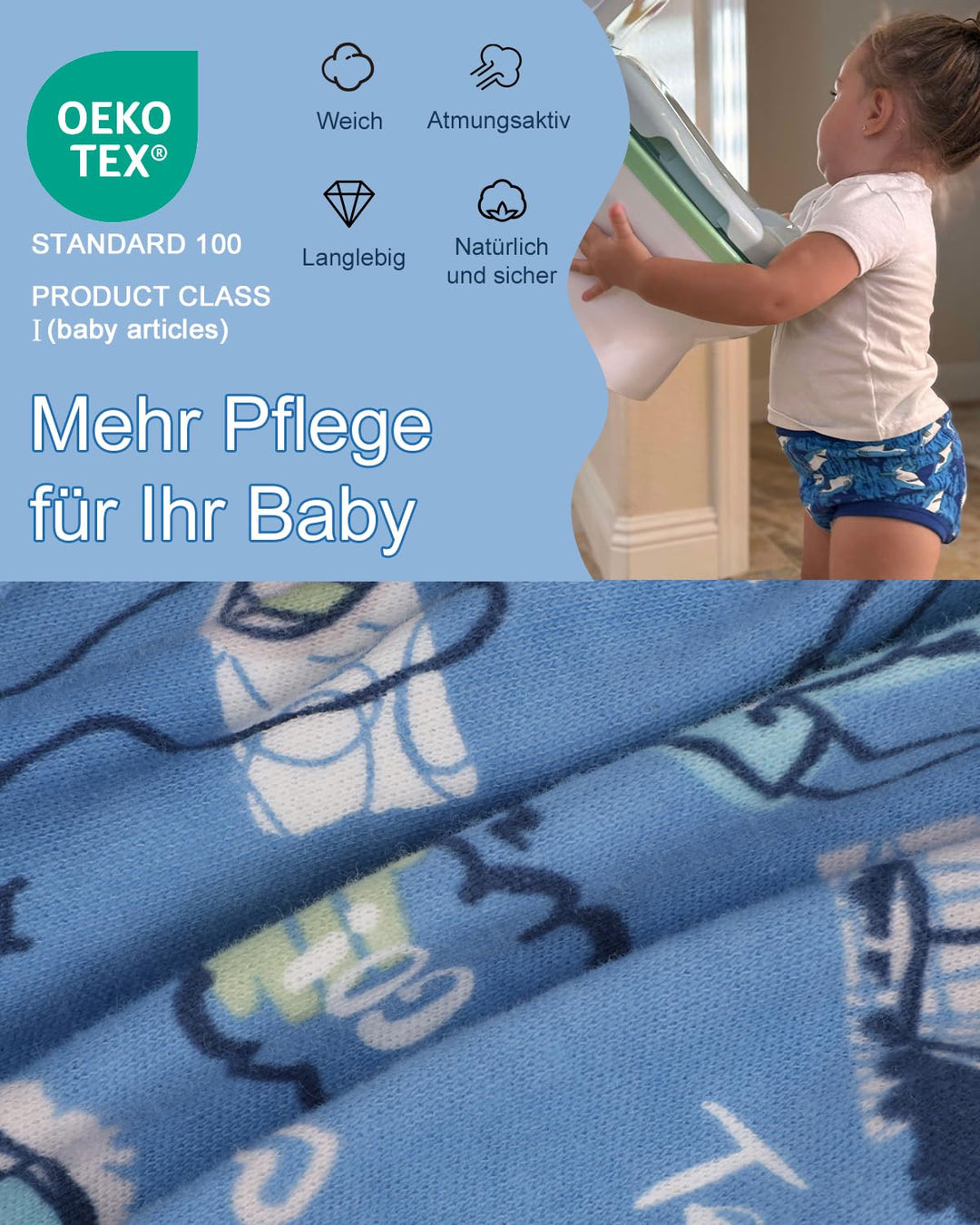 Baby Töpfchen Trainingshose, Packung mit 10 Kinder Töpfchentraining Unterwäsche für Jungen und Mädch