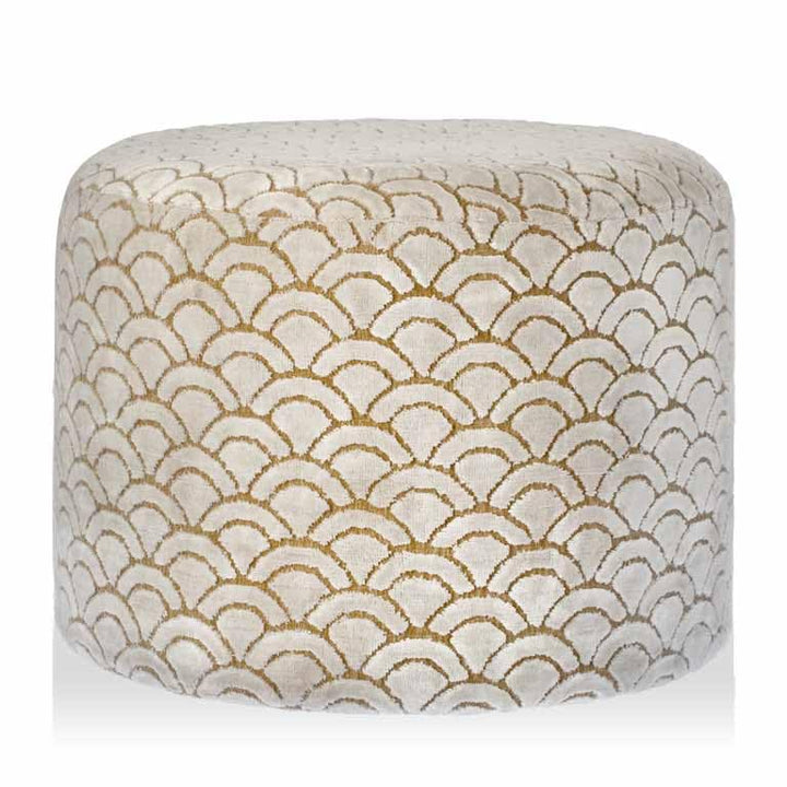 Riverdale Wohnmarke Hocker Nona 55cm Creme - Interieur & Dekoration