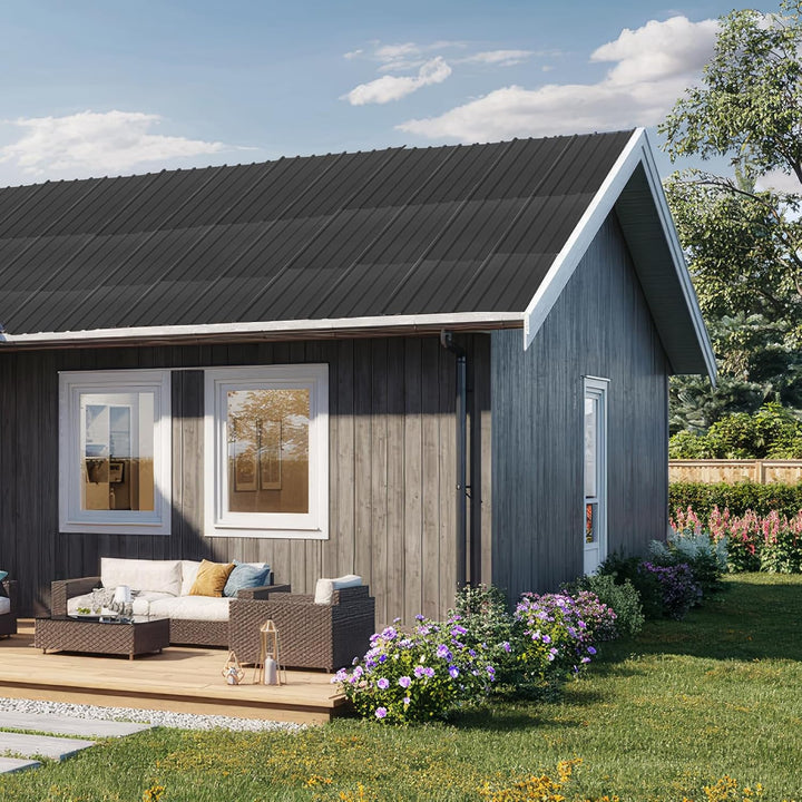 12x Trapezblech 7 m², 110 x 45 cm, Metal Verzinkt Rostresistent Wetterfest Profilblech Dachblech Wel