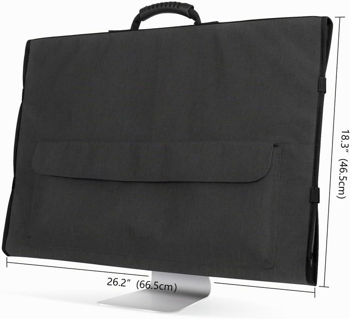 CURMIO Tragetasche für Apple 27" iMac, Schutzhülle für Apple IMAC 27 Zoll Display, Reisetasche mit G