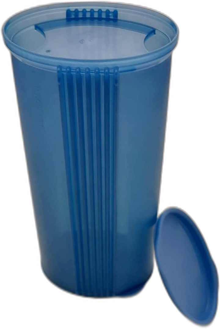 Tupperware Junge Welle Pasta-Center 1,6 L dunkelblau blau Spaghetti Dose Nudeln Behälter
